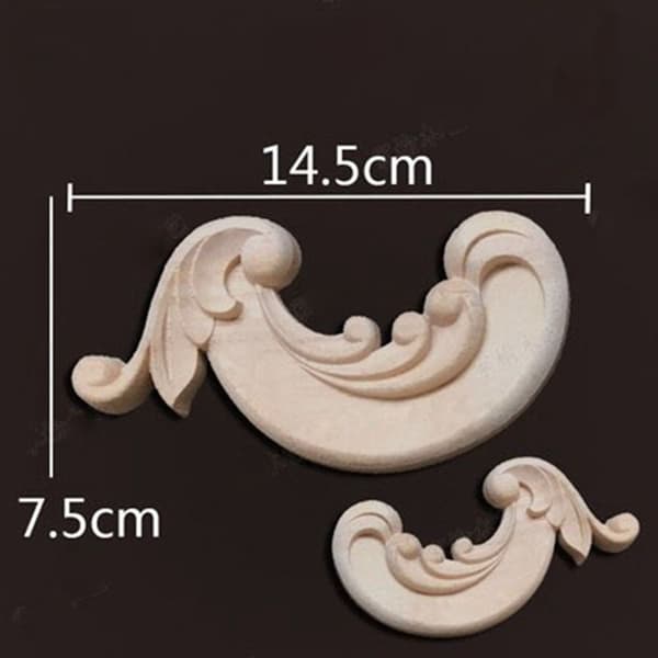 Trä snidade hantverk Träfigurer hantverk 8CM