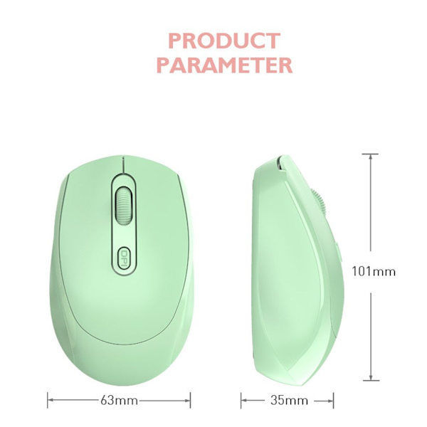 Trådlös mus Bluetooth PINK Pink