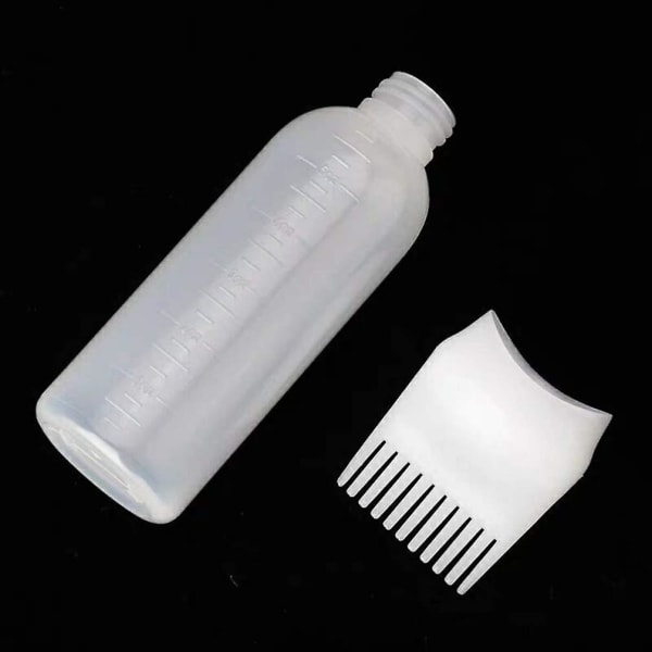 Rotkamapplikatorflaska, 3st flaskkam med graderad skala för hårfärgning och hårbottenbehandling Viktigt