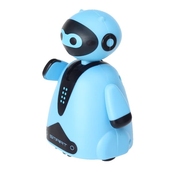 Mordely Elektrisk induktiv robotleksak Originalelektrisk robot BLÅ blue