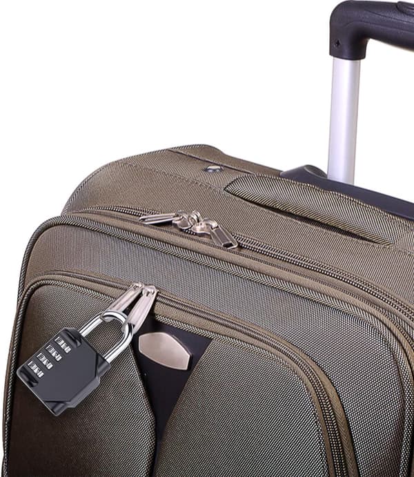 Combination Padlock Combination Code 2 Pieces 4-Digit Gym Padlock, Weatherproof Resettable Combination Padlock for School, Gate, Garden Fences