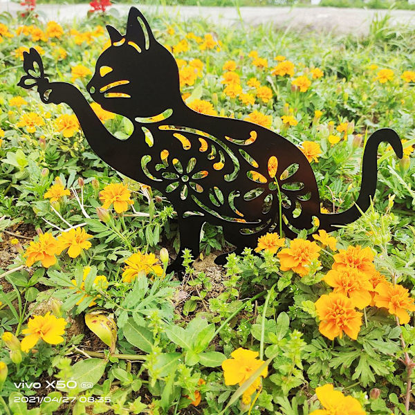 Mordely 1st Cat Decoration Lovely Cat Silhouette
