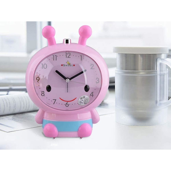 Mordely Bee Children's Alarm Clock Scanning Mute Cartoon Snail Wake Up Dual Tone Alarm Clock Is The Best Gift For Children