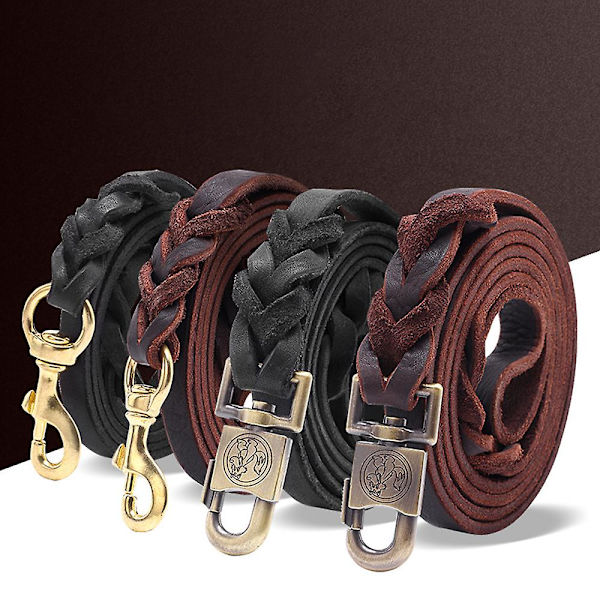 Mordely Leather Training Dog Leash