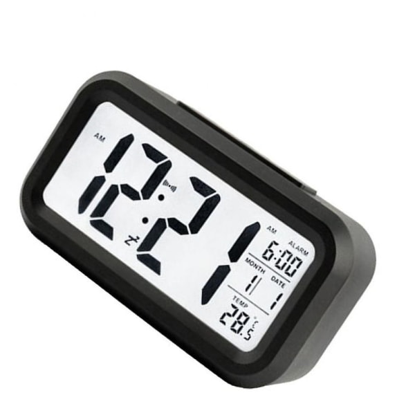 Mordely Electronic Digital Alarm Clock With Large Led Screen Clock, Indoor Temperature, Date, Suitable For Heavy Sleepers In Children-black