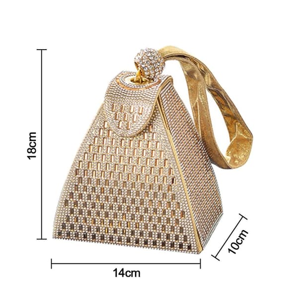 Mordely Party Clutch Väskor Dam Aftonväska GULD gold