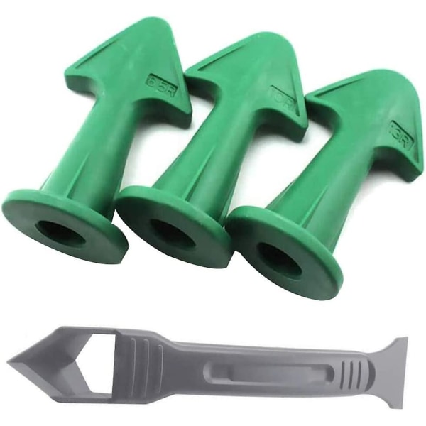 Mordely Reusable Caulking Nozzle Scraper Set, Caulking Spatulas, Silicone Removal Tool, For Silicone Gaskets Gasket Scraper Glass Glue Tile Scraper