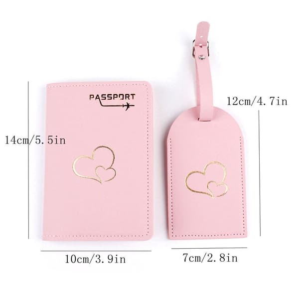 Mordely Passhållare Bagagelapp ROSA Pink