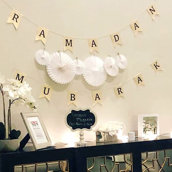 Mordely Ramadan Kareem Ornament Eid Mubarak Linne anner