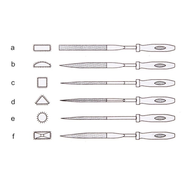 Mordely 6st träraspfilar diverse raspar C