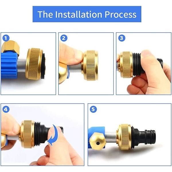 Mordely Power Washer, High Pressure Water Gun, High Pressure Water Gun With Nozzle, High Pressure Water Lance For Garden Hose