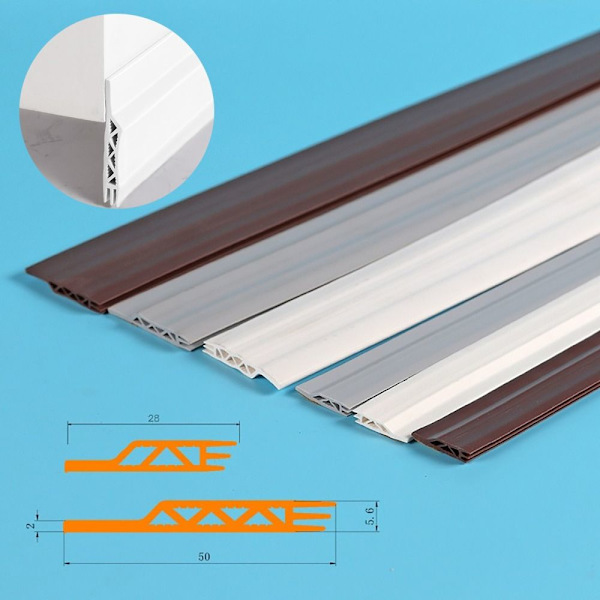 Mordely 100 cm Dörrbotten Tätningslist Draft Excluder GRÅ (28MM Grey (28mm Width)