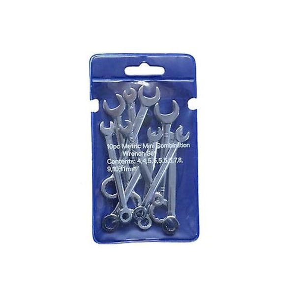 2023 10pcs/set Mini Mirror Throw Open End Wrench Torx Combination Pocket Wrench - Metric