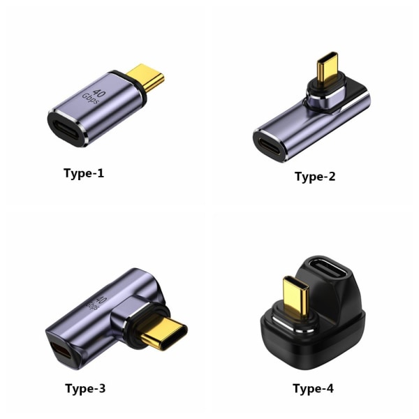 Mordely USB4.0 Type-C magnetisk laddningsadapter