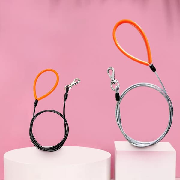 Leash With Handle And Carabiner For Dog Walking, Climbing