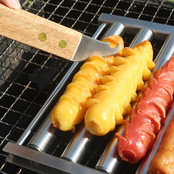 Mordely Hot Dog Roller Rack Korv Roller BBQ Tool
