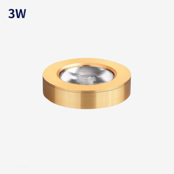 Spot LED Downlight Taklampa 3W GULD 3W GULD 3W Gold