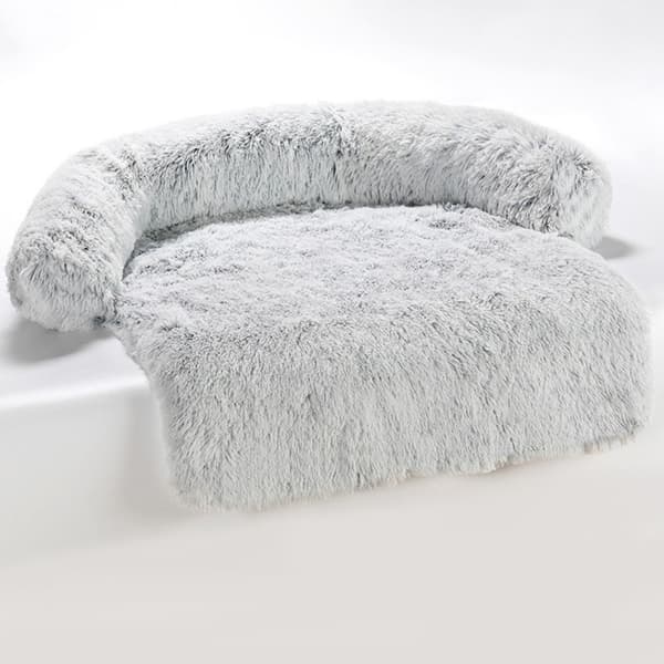 Mordely Stor bäddsoffa för husdjurssäng Soffskydd för hund katt Light Gray 105X95X15cm