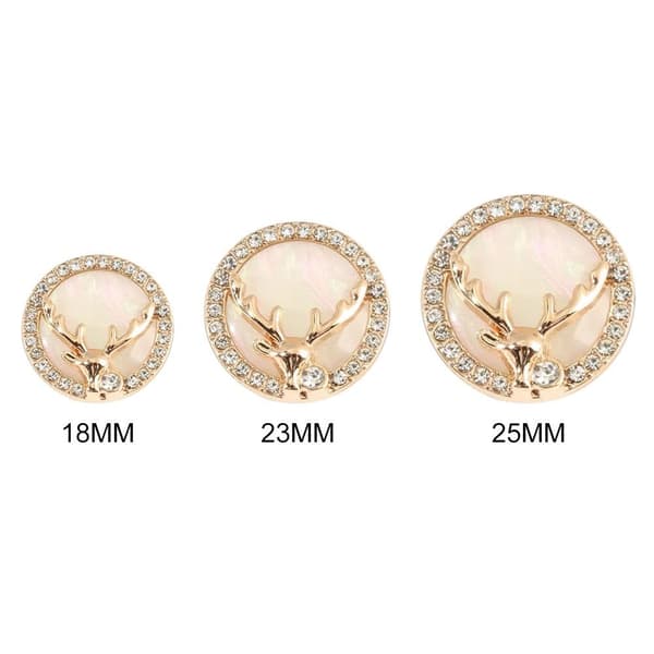 Mordely 10st Älg Rhinestone Buttons Skjorta Knappar 18MM10PCS 10PCS 18MM10pcs