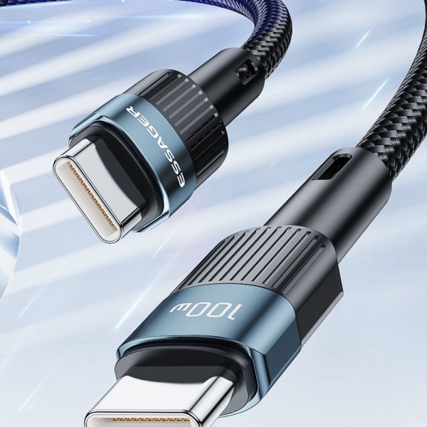 Mordely USB-C-kabel Typ-C Laddningskabel SVART Black
