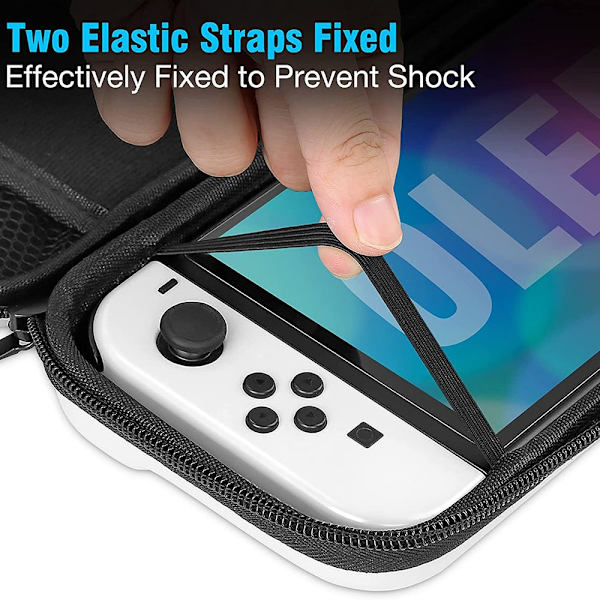 Mordely för Nintendo Switch OLED-väska Case vit white