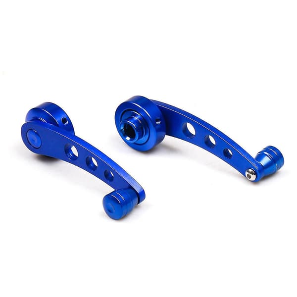 Blue 1 Pair Auto Car Window Hand Crank Shake Minivan Van Modified Glass Manual Lifter