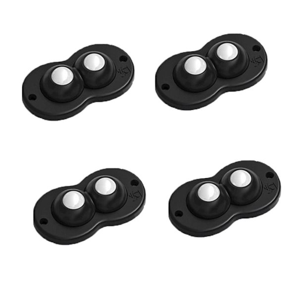 Mordely 4st Remskivor för förvaringshjul Svängrullar SVART ABS PÄRLOR Black abs beads