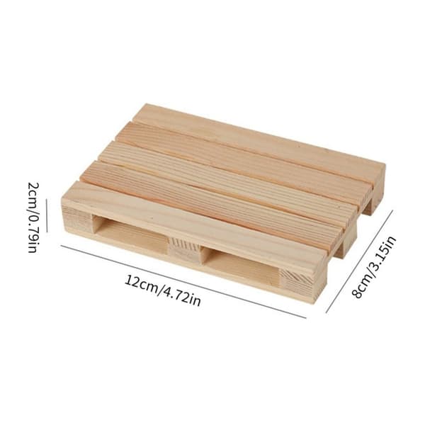 Mordely Trä Cup Coaster Mini Pall Drinks Isolering Pad wooden