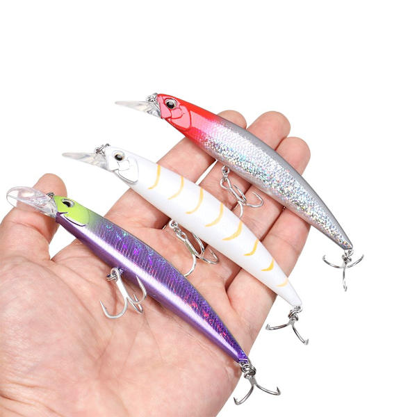 Mordely Sjunkande Minnow Baits Fiskkrokar FÄRG C Color C