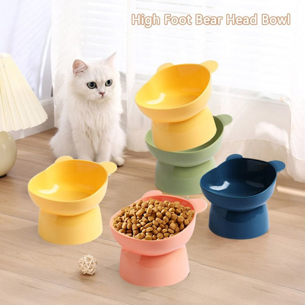 Mordely Pet Bowl High Feeding Bowl GRÖN Green