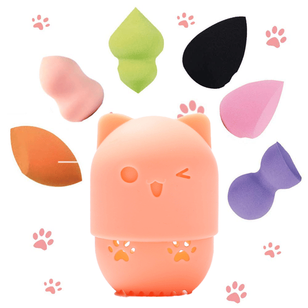 Mordely Silikon Makeup Sponge Reseskyddande Plastic Beauty Blender