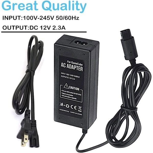 Mordely för Nintendo NGC Gamecube-laddare EU PLUG