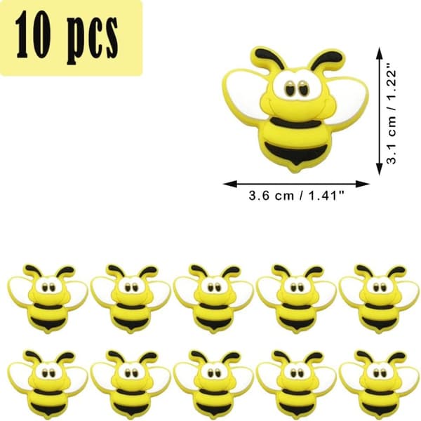 Mordely Bee Beads Tecknad Djur Söt Bee Formad