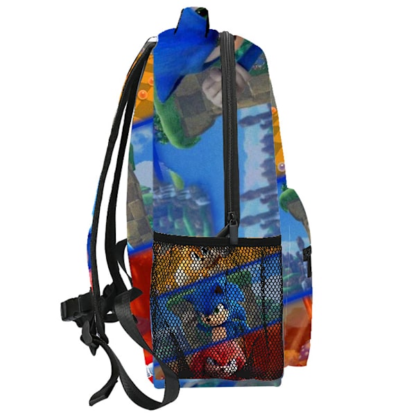 Mordely Sonic ryggsäck småbarn karaktär ryggsäck skolmatsäck B