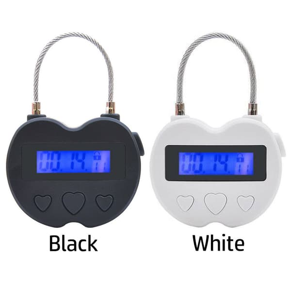 Mordely Smart Time Lock LCD-skärm Time Lock VIT White