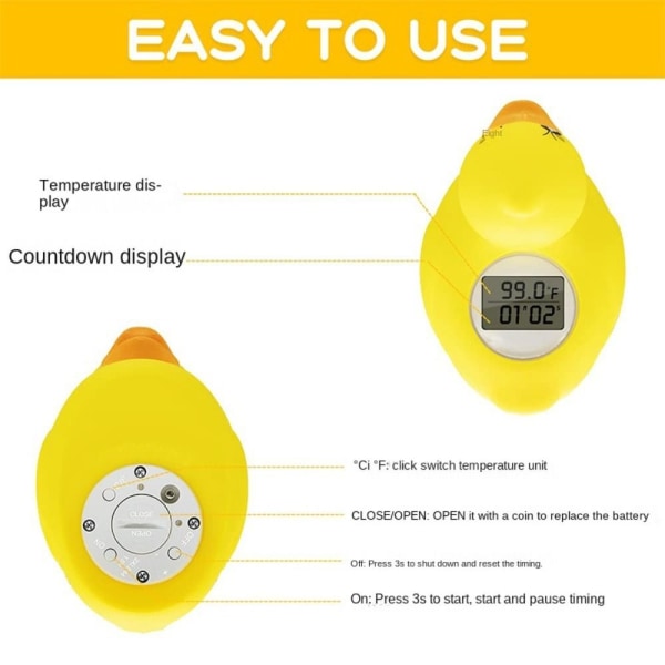 Mordely Baby termometer temperatur termometer bad flytande leksak