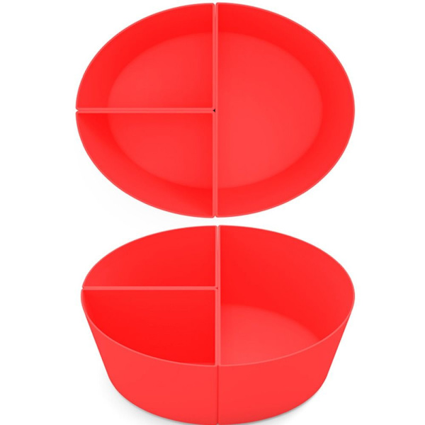 Mordely Slow Cooker Liners Slow Cooker Divider Liner RÖD red