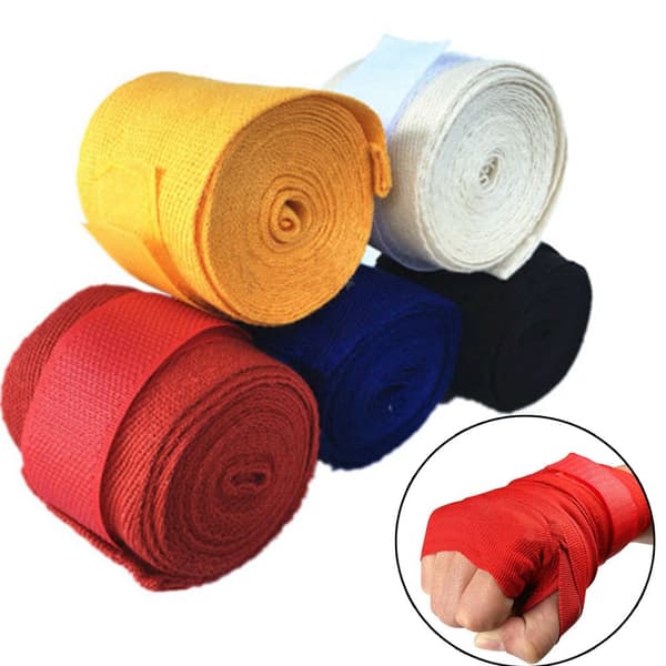 Mordely Boxning Hand Wraps Fist Bandage Handledsskydd VIT white