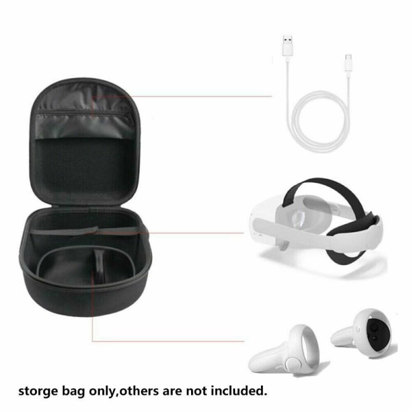 Mordely Förvaringsväska för VR- case för Oculus Quest 2