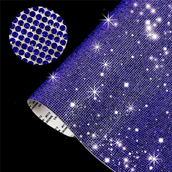 Mordely Rhinestone Sheet Crystal Sticker MÖRKBLÅ dark blue