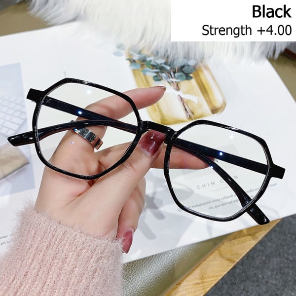 Mordely Läsglasögon Presbyopisk glasögon SVART STYRKA +4,00 black Strength +4.00-Strength +4.00