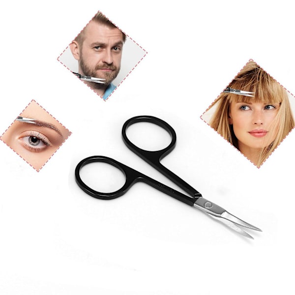 5 st set med svart case, ögonbrynskit för män och kvinnor