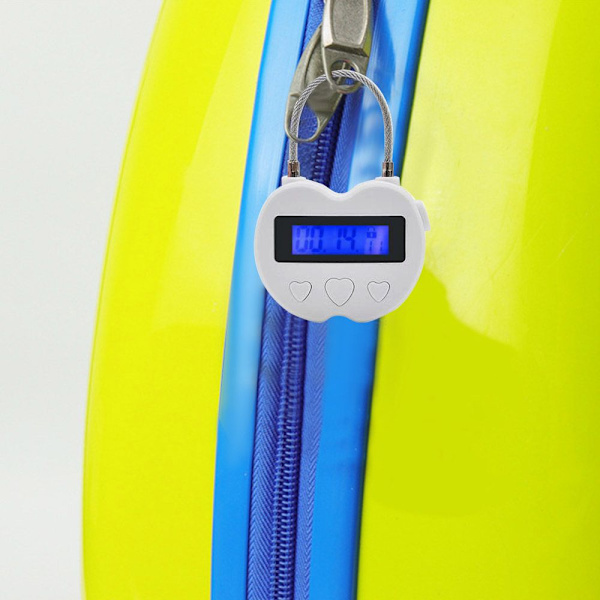 Mordely Smart Time Lock LCD-skärm Time Lock VIT White