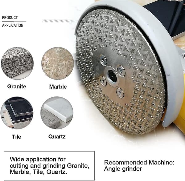 Diamond Disc 125mm Double Sided Electroplated Saw Blade For Cutting And Grinding Stone Granite Marble Tile