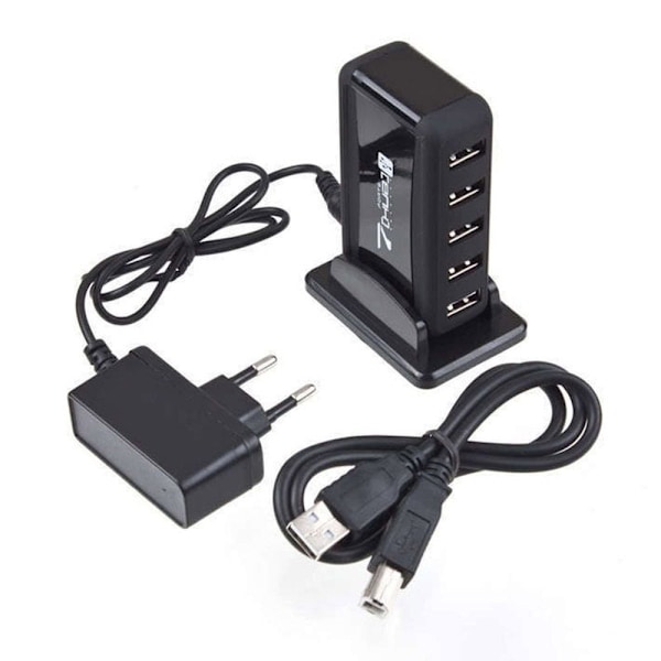 Mordely 7-portars USB laddare HUB Multi USB laddstationsdocka white
