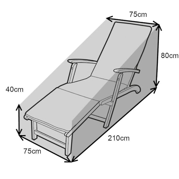 Mordely Waterproof Dustproof Garden Patio Rattan Sun Bed Lounger Cover Protect