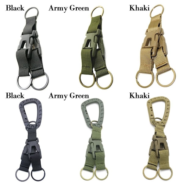 Mordely Hängande Webbing Spänne Vandring Klätterkarbin ARMY GREEN Army Green Style 2-Style 2