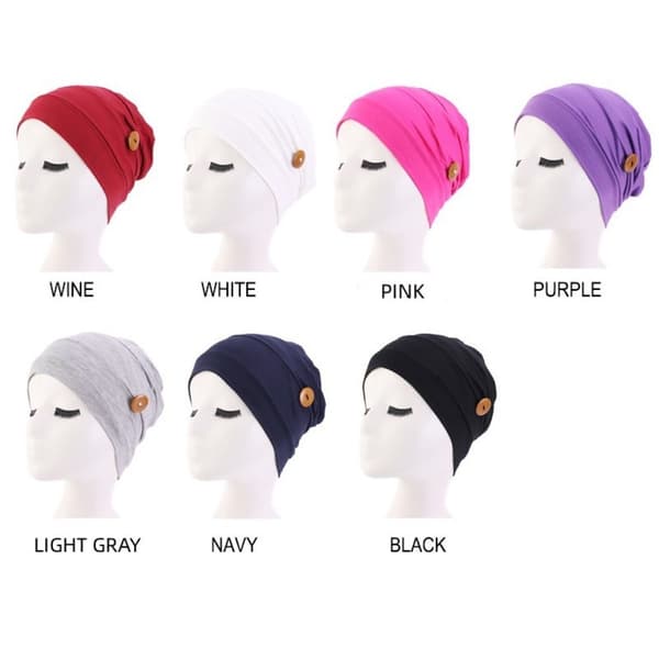 Mordely Kvinnor Turban Chemo Hat VIN wine