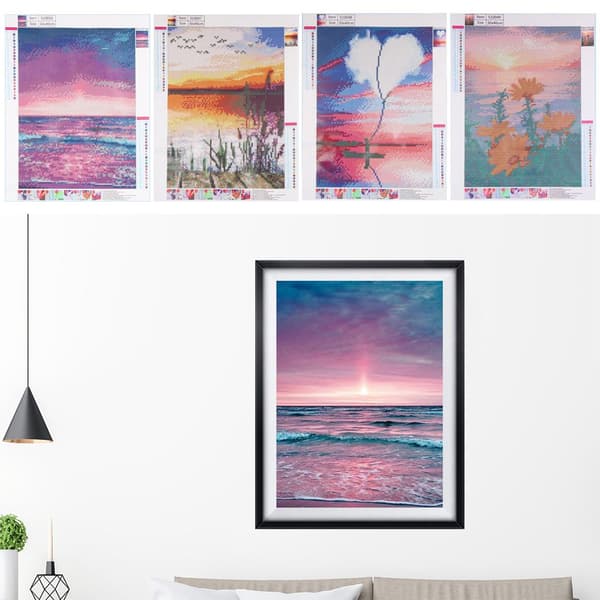 Sunset Beach Diamond Painting Beach Diamond Painting Kit