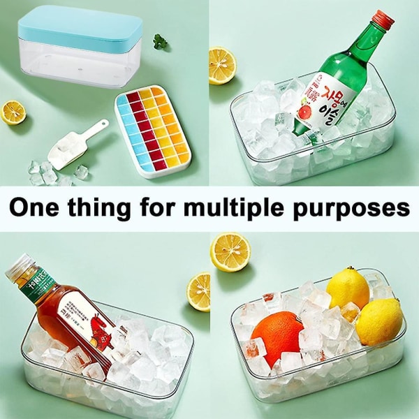 Mordely Ice Cube Tray With Lideasy To Releasesilicone Ice Cube Tray Ice Storage Box